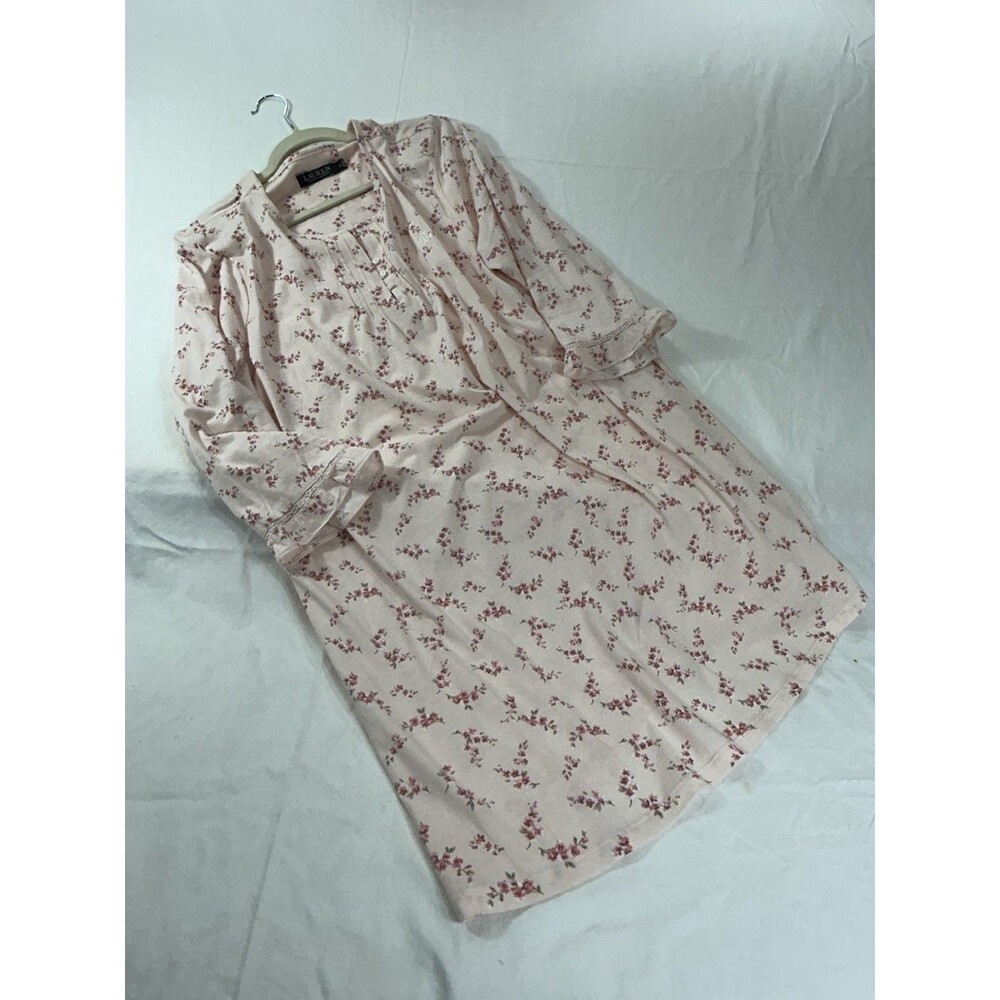 Lauren Ralph Lauren Floral Nightgown 1X Jersey Knit Sleepwear 37" Plus Size
